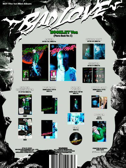 KEY Mini Album Vol. 1 - BAD LOVE (BOOKLET Ver.) (Random)