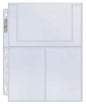 Ultra-Pro Platinum 3-Pocket Page (horizontal + vertical)