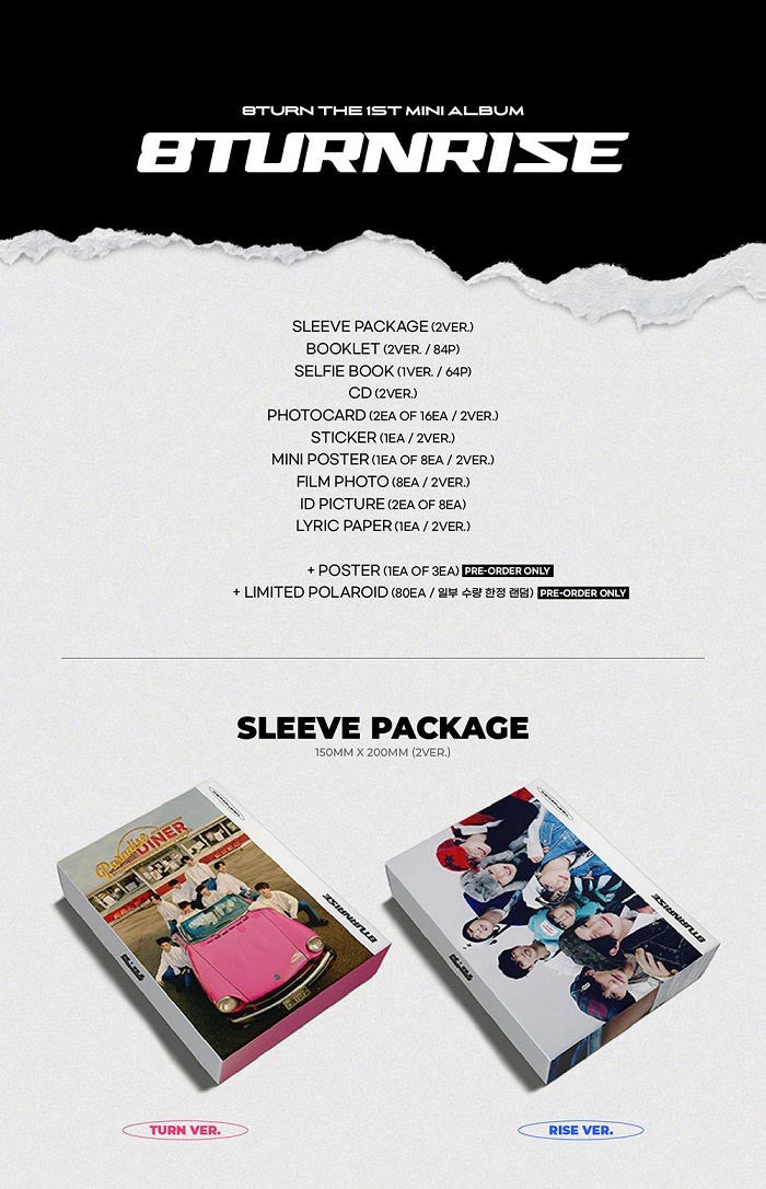 8TURN Mini Album Vol. 1 - 8TURNRISE (Random)