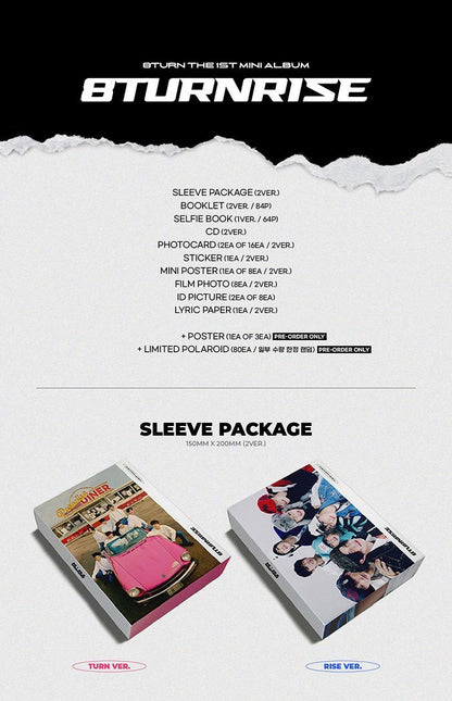8TURN Mini Album Vol. 1 - 8TURNRISE (Random)