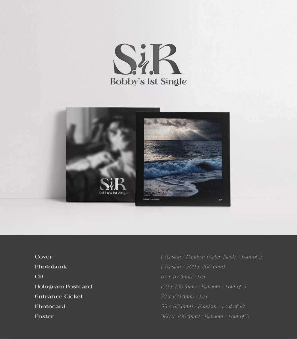 BOBBY 1st Solo Single Album - S.I.R