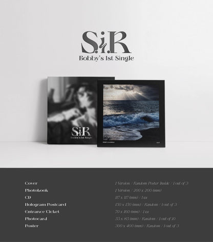 BOBBY 1st Solo Single Album - S.I.R