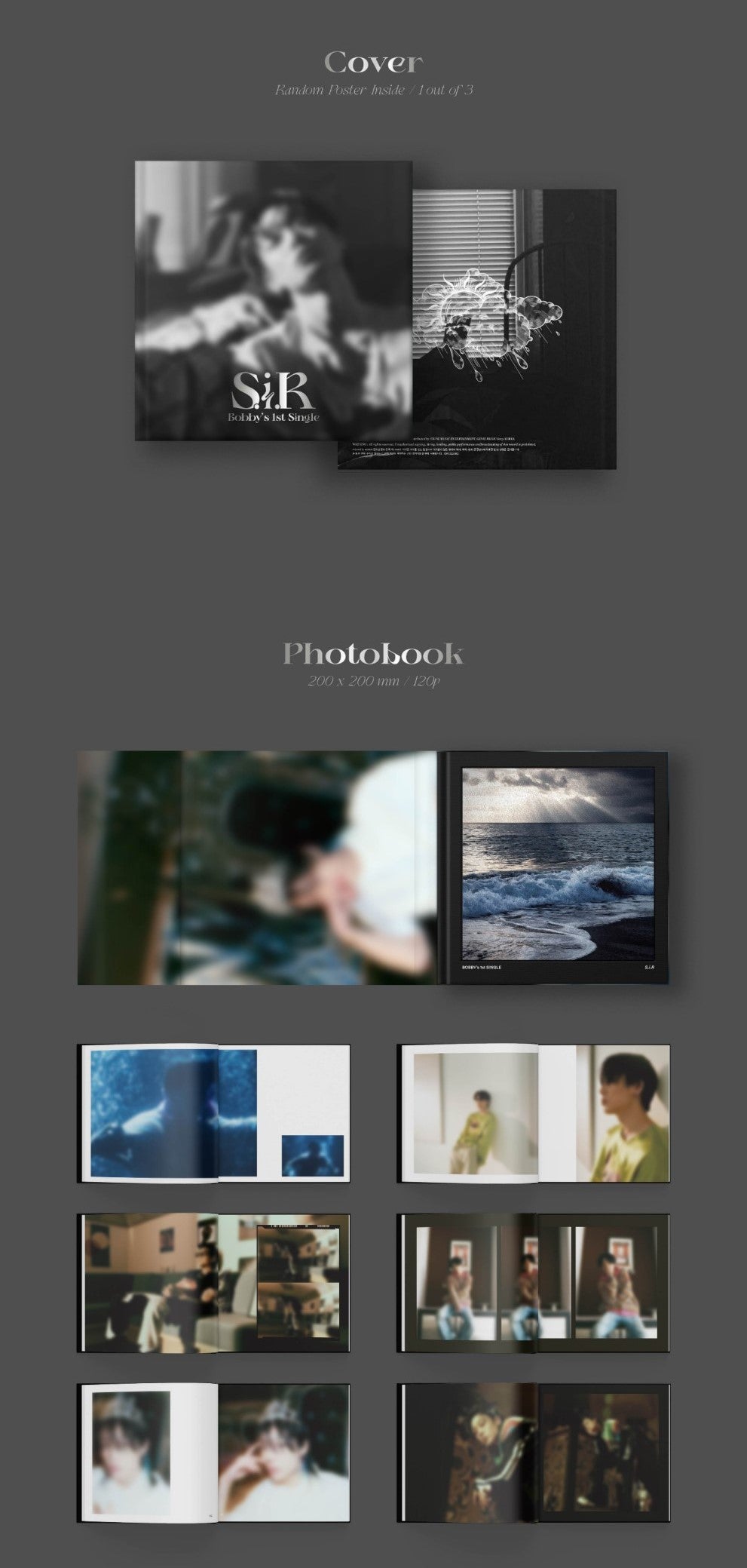 BOBBY 1st Solo Single Album - S.I.R