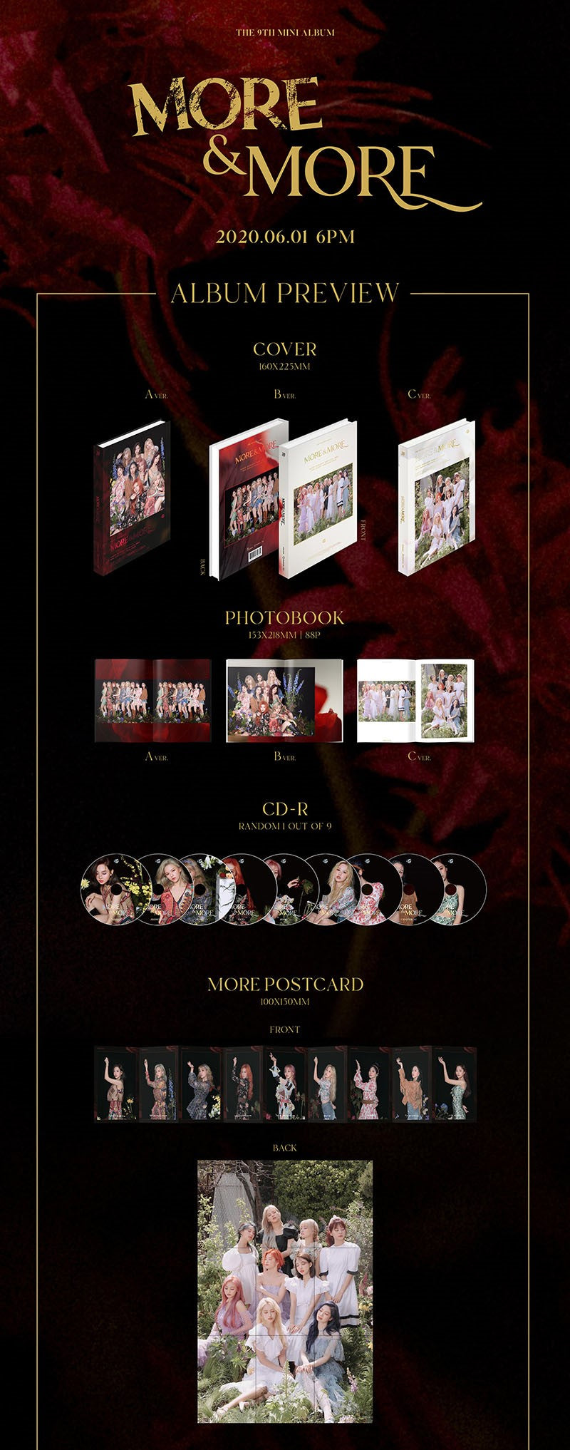 TWICE Mini Album Vol. 9 - MORE & MORE (Random)