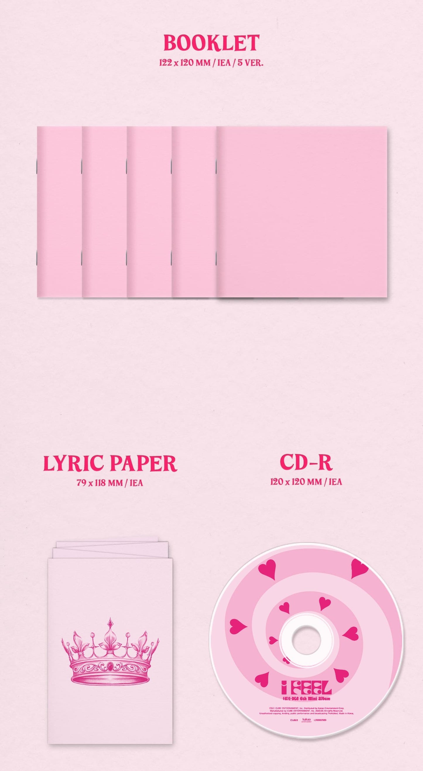 (G)I-DLE Mini Album Vol. 6 - I feel (Jewel Ver.) (Random)