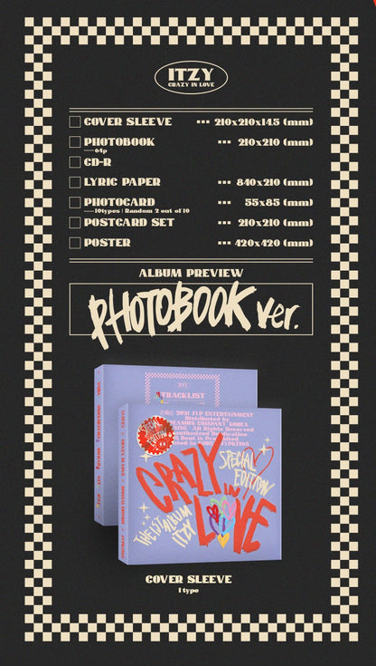 ITZY Album Vol. 1 - CRAZY IN LOVE (Special Edition) (PHOTOBOOK Ver.)