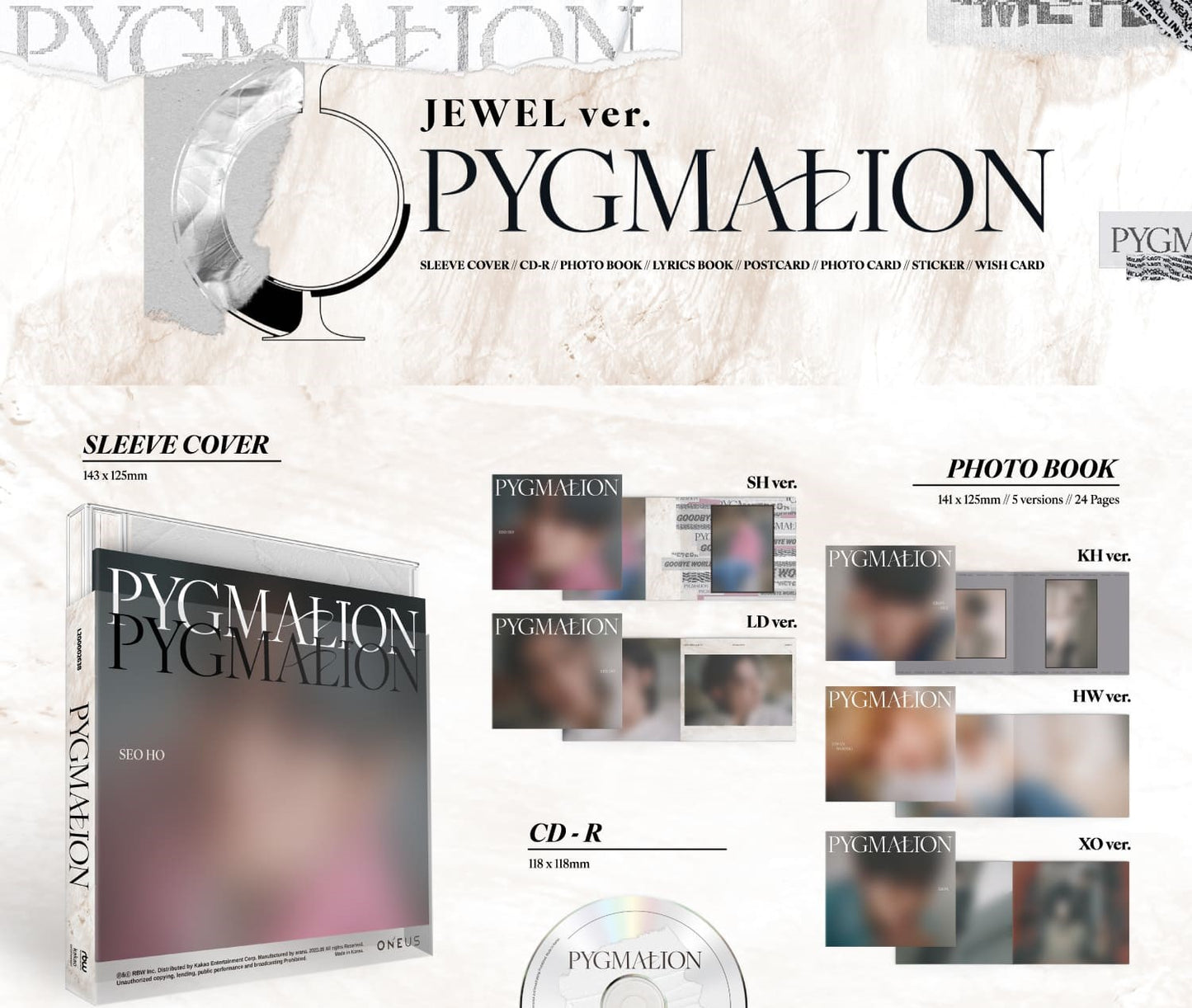 ONEUS Mini Album Vol. 9 - PYGMALION (JEWEL Ver.) (Random)