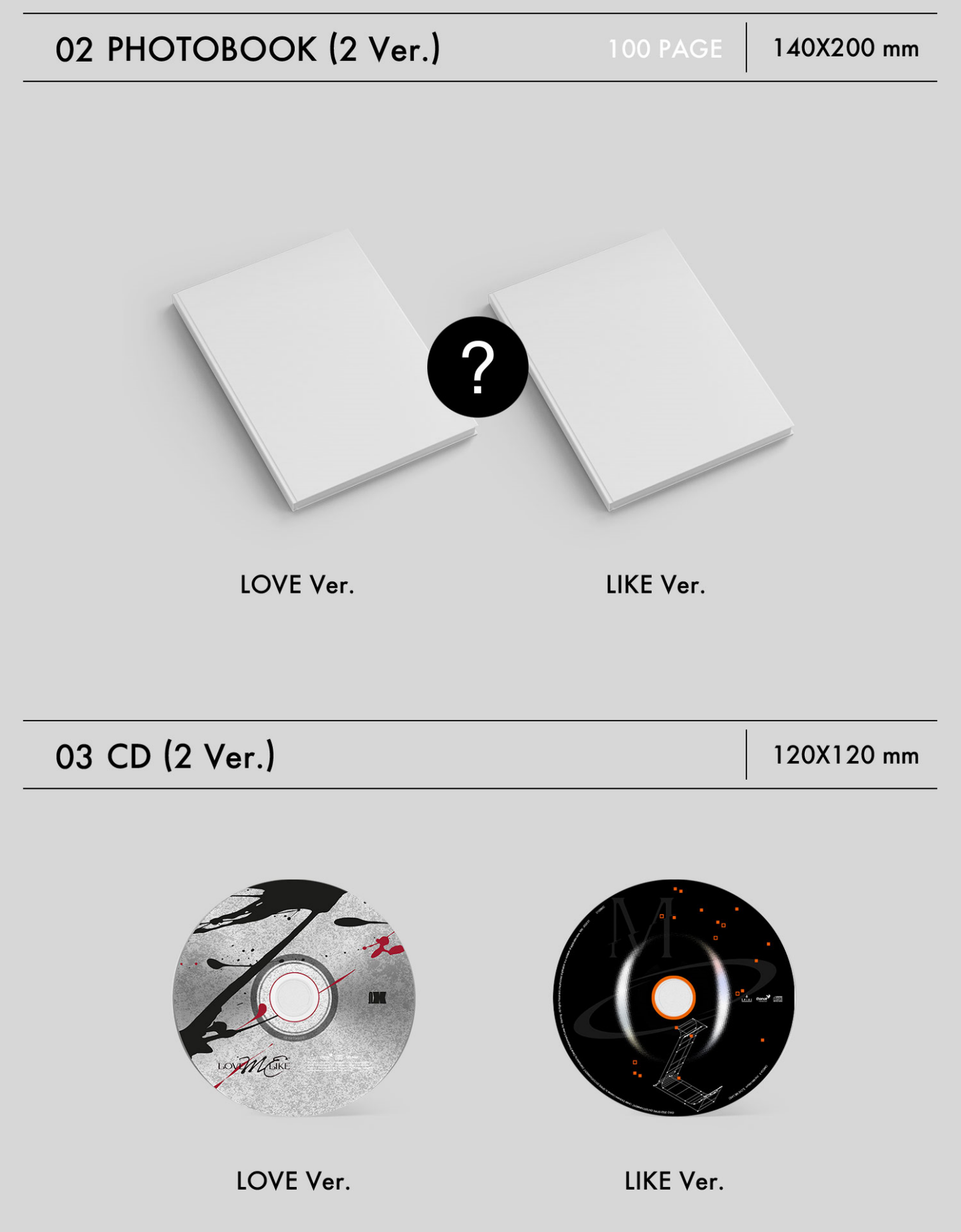 OMEGA X Mini Album Vol. 2 - LOVE ME LIKE (Random)