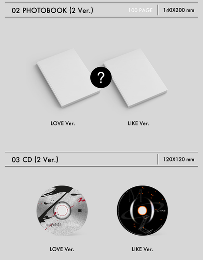 OMEGA X Mini Album Vol. 2 - LOVE ME LIKE (Random)