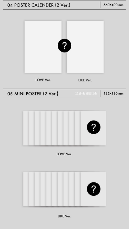 OMEGA X Mini Album Vol. 2 - LOVE ME LIKE (Random)