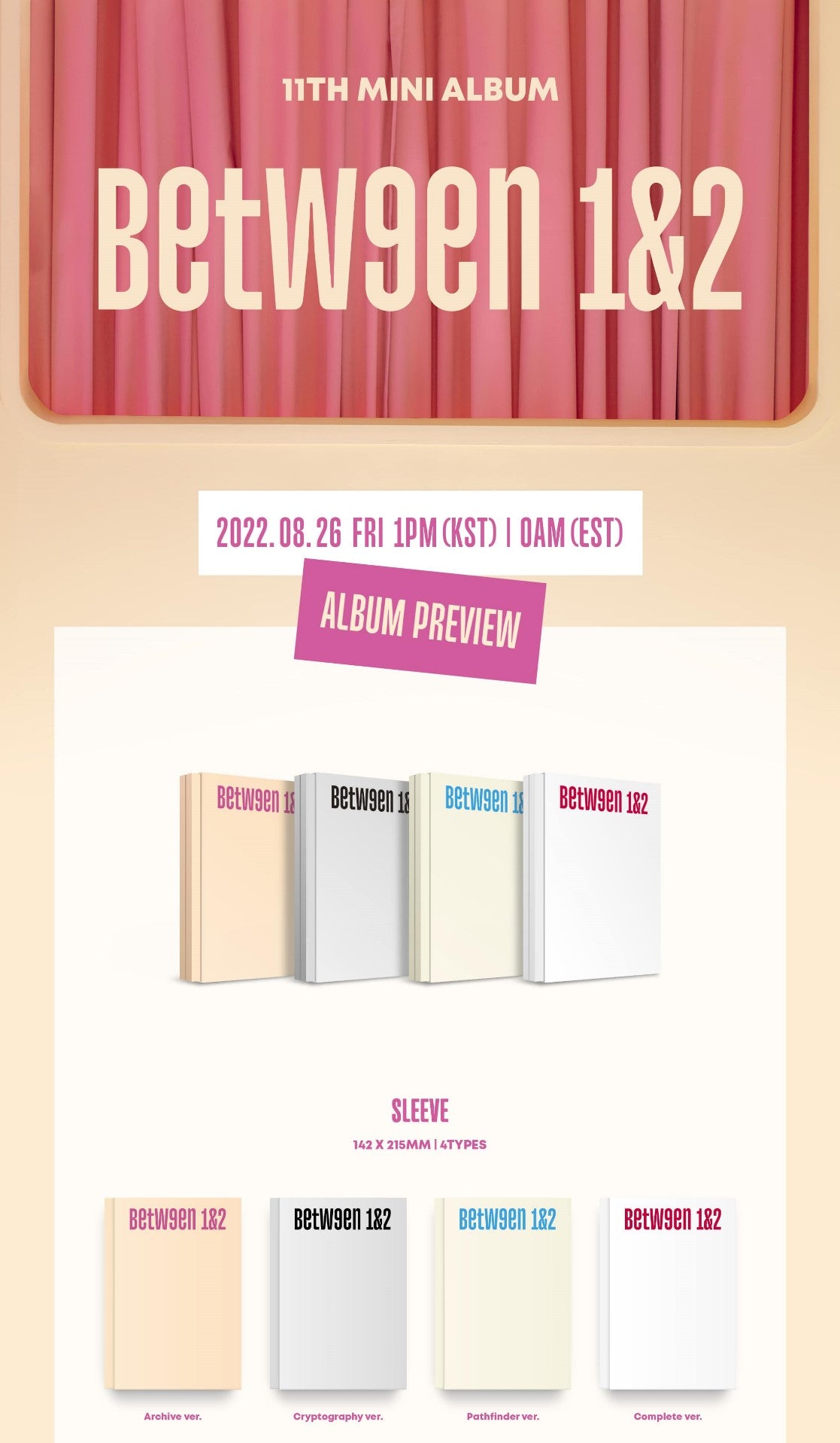 Twice Mini Album Vol. 11 - BETWEEN 1&2 (Random)