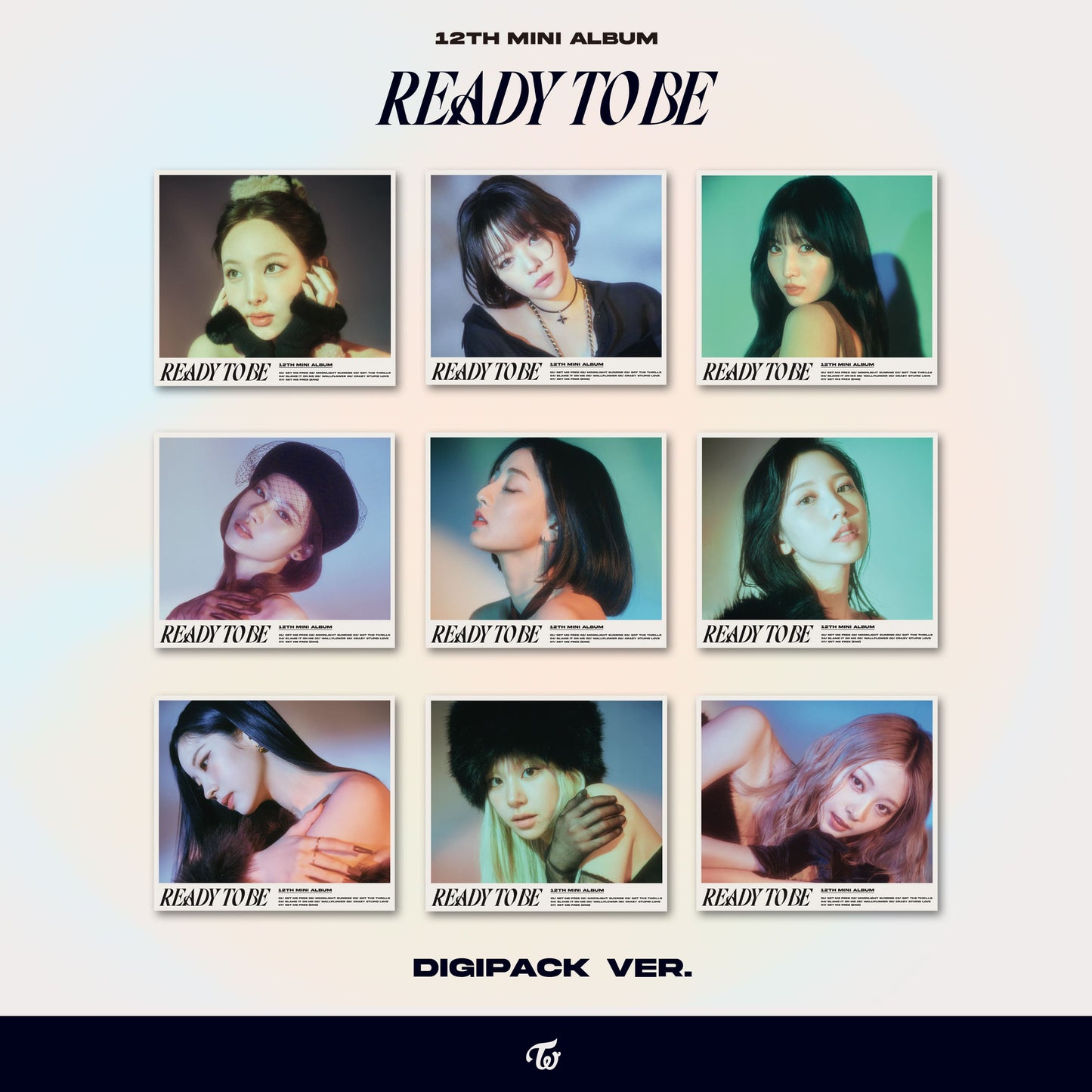 Twice Mini Album Vol. 12 - READY TO BE (Digipack Ver.) (Random)