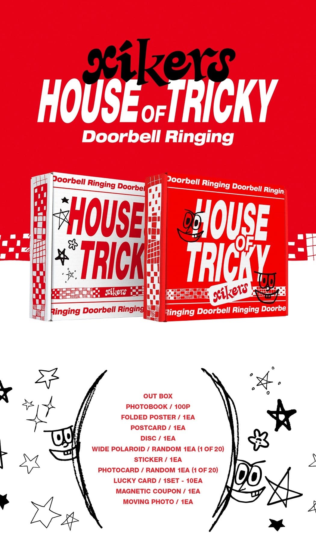 xikers Mini Album Vol. 1 - HOUSE OF TRICKY : Doorbell Ringing (Random)