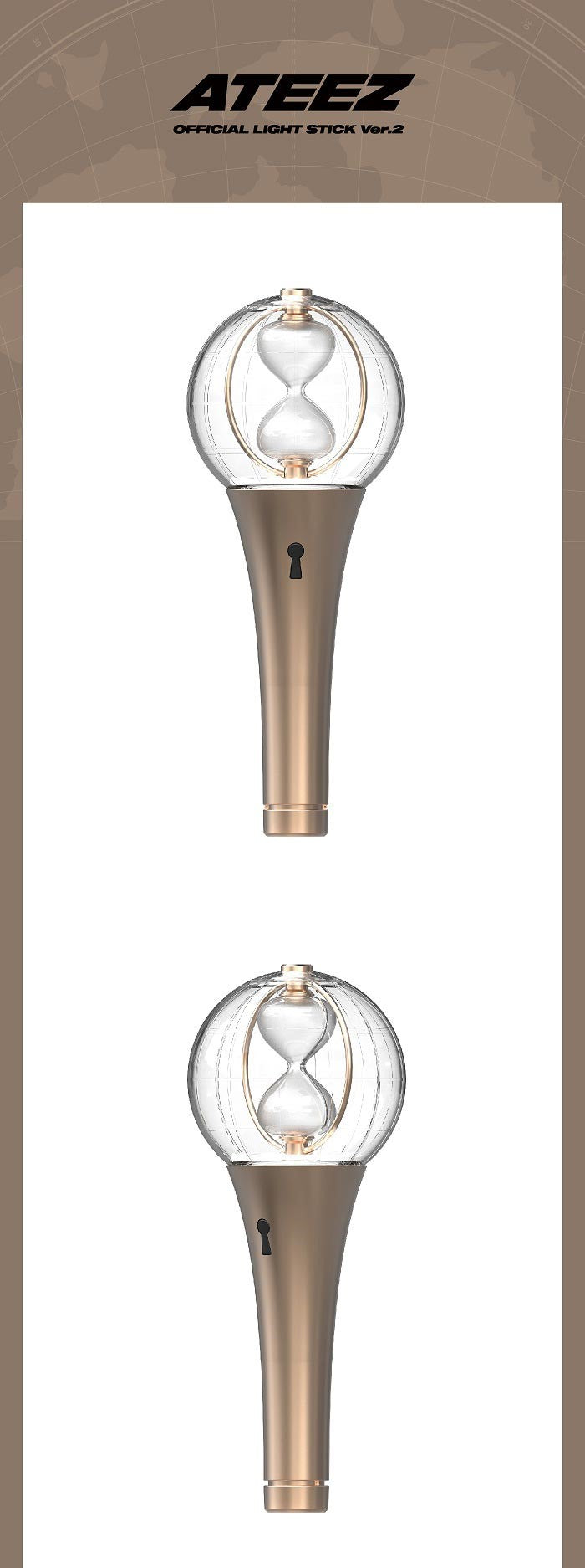 ATEEZ - WORLD TOUR [THE FELLOWSHIP: BREAK THE WALL] OFFICIAL LIGHT STICK VER.2 [Restock]