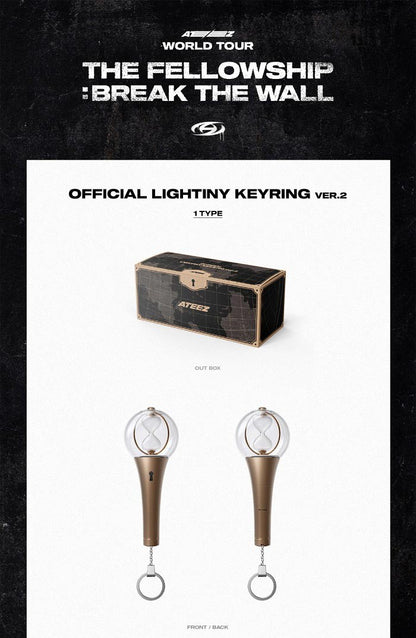 ATEEZ - WORLD TOUR [THE FELLOWSHIP: BREAK THE WALL] OFFICIAL LIGHTINY KEYRING VER.2