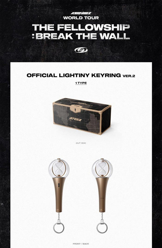 ATEEZ - WORLD TOUR [THE FELLOWSHIP: BREAK THE WALL] OFFICIAL LIGHTINY KEYRING VER.2