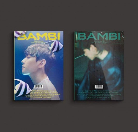 BAEK HYUN (EXO) Mini Album Vol. 3 - Bambi (Photoook Ver.) (Random)