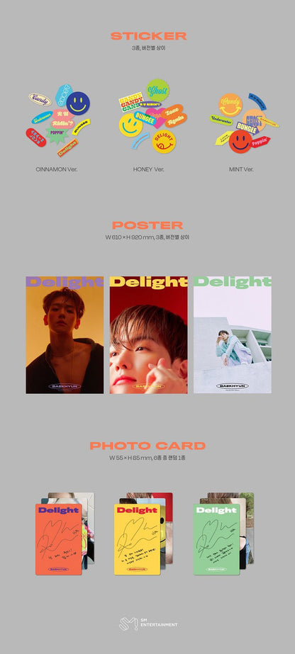 BAEK HYUN (EXO) Mini Album Vol. 2 - Delight (Random)