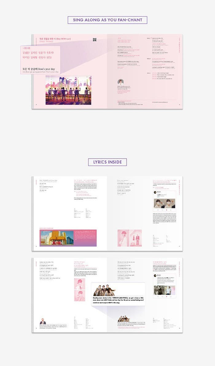 BTS LYRICS INSIDE