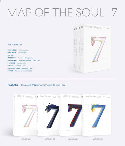 BTS - MAP OF THE SOUL : 7 (Random)﻿