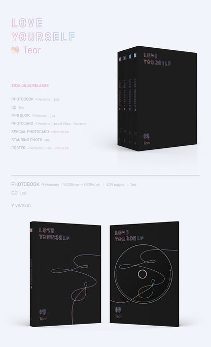 BTS Album Vol. 3 - Love Yourself 轉 'Tear' (Random)