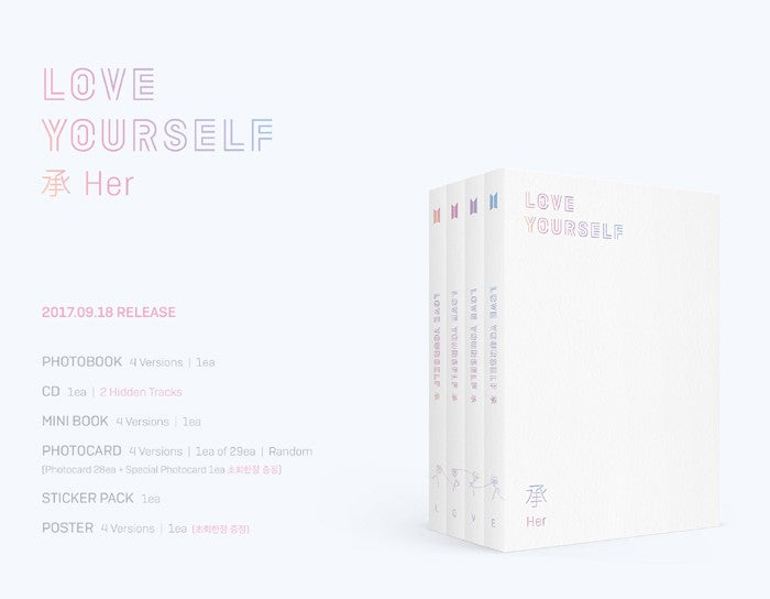 BTS Mini Album Vol. 5 - Love Yourself 承 'Her' (Random)