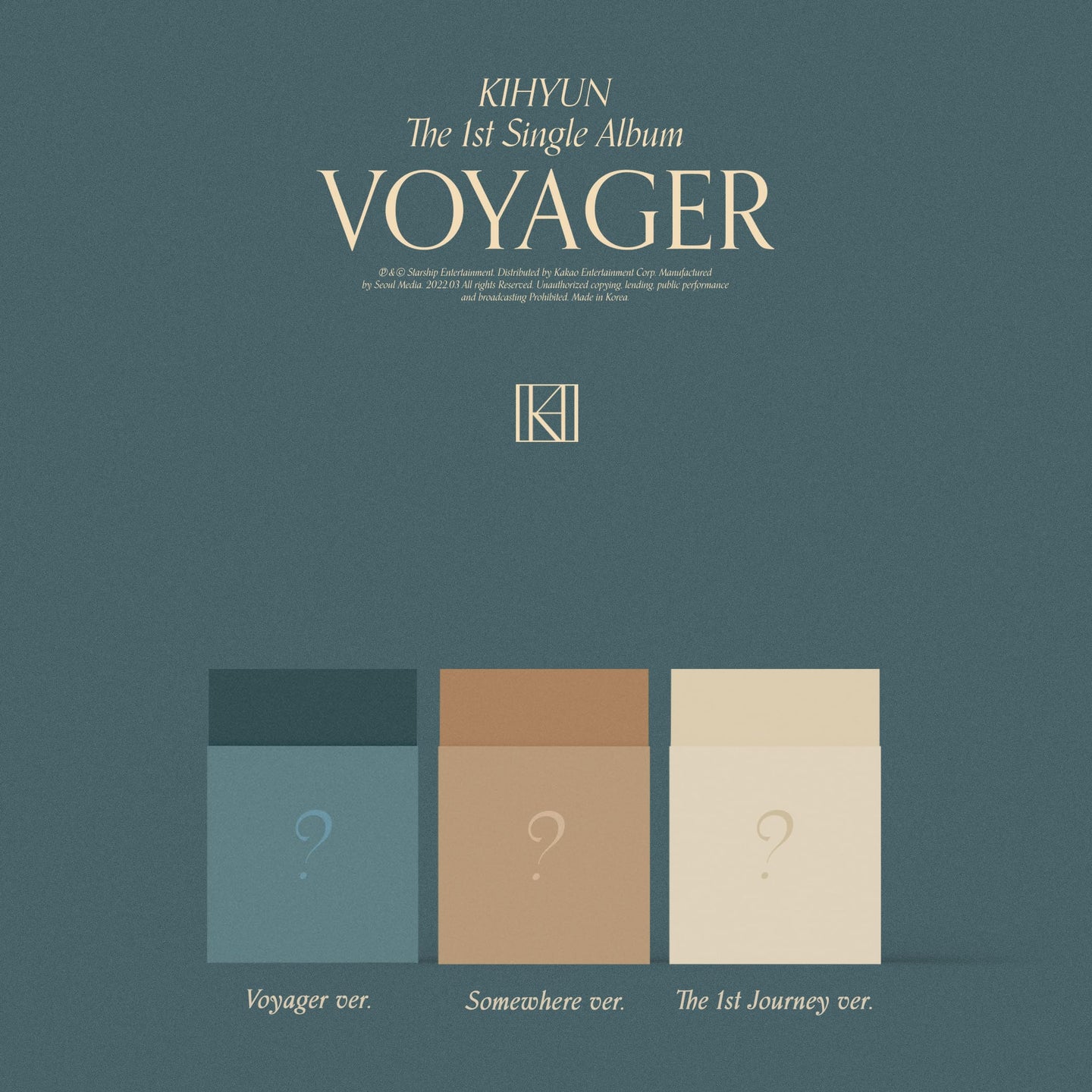 KIHYUN Single Album Vol. 1 - VOYAGER (Random)