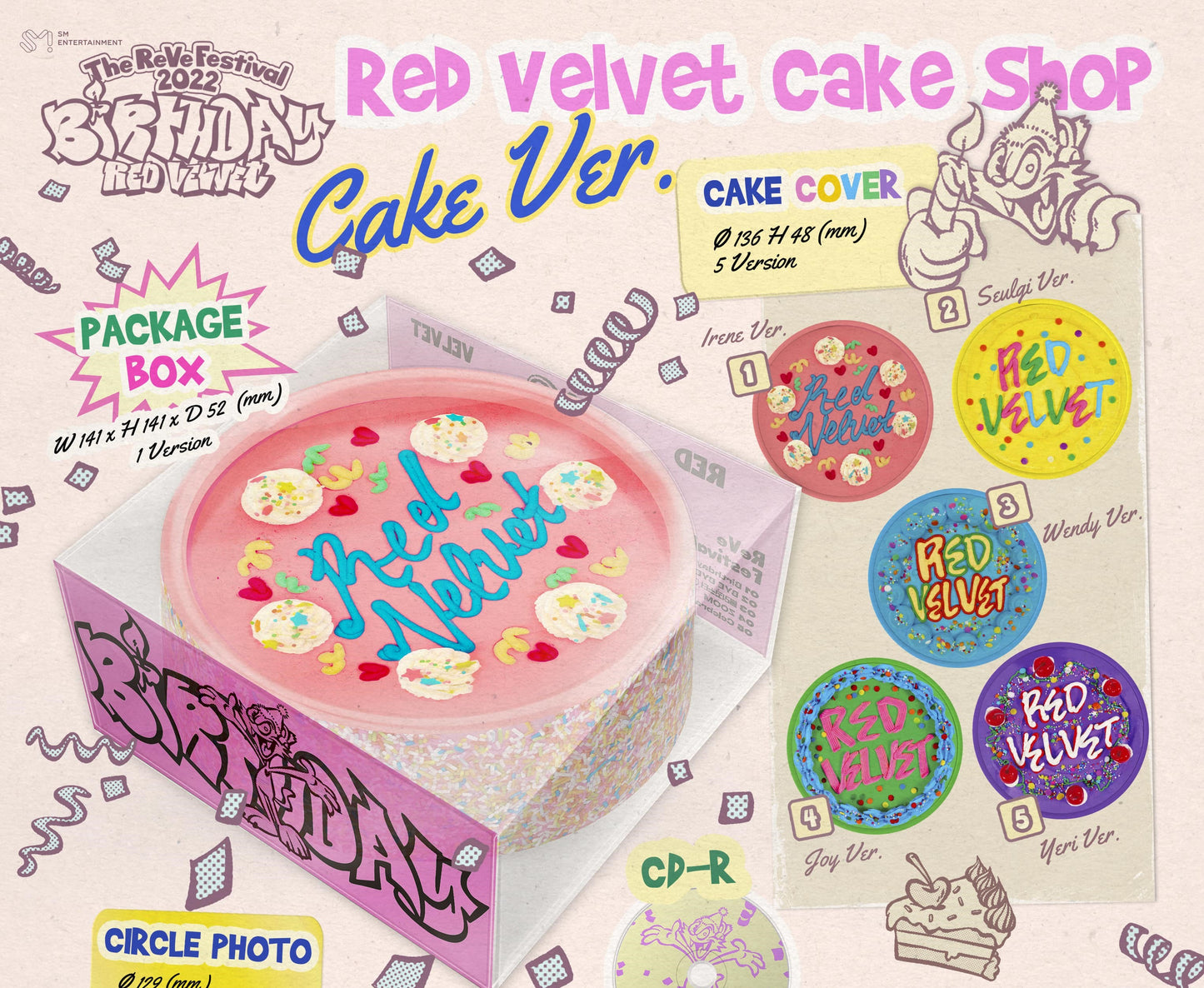 Red Velvet Mini Album - The ReVe Festival 2022 [Birthday] (Cake Ver.) (Random) [Limited Edition]