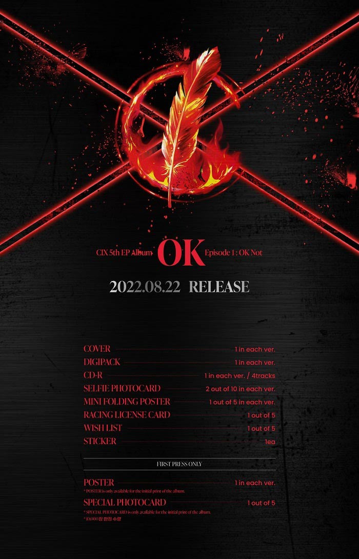 CIX EP Album Vol. 5 - 'OK' Episode 1 : OK Not (Random)