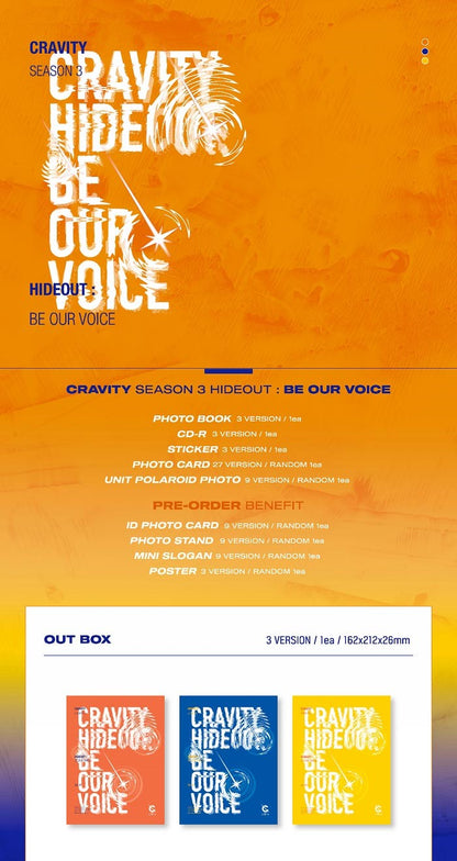 CRAVITY - SEASON 3. [HIDEOUT: BE OUR VOICE] (Random)