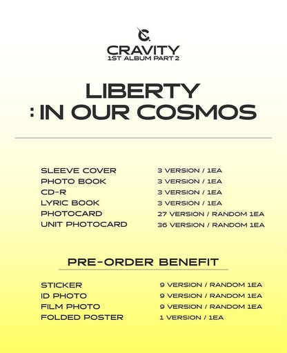 CRAVITY Album Vol. 1 - Part.2 [LIBERTY : IN OUR COSMOS] (Random)