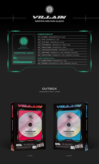 DRIPPIN Mini Album Vol. 3 - Villain