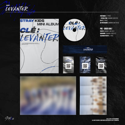 Stray Kids Mini Album - Cle : LEVANTER (Normal Ver.) (Random)