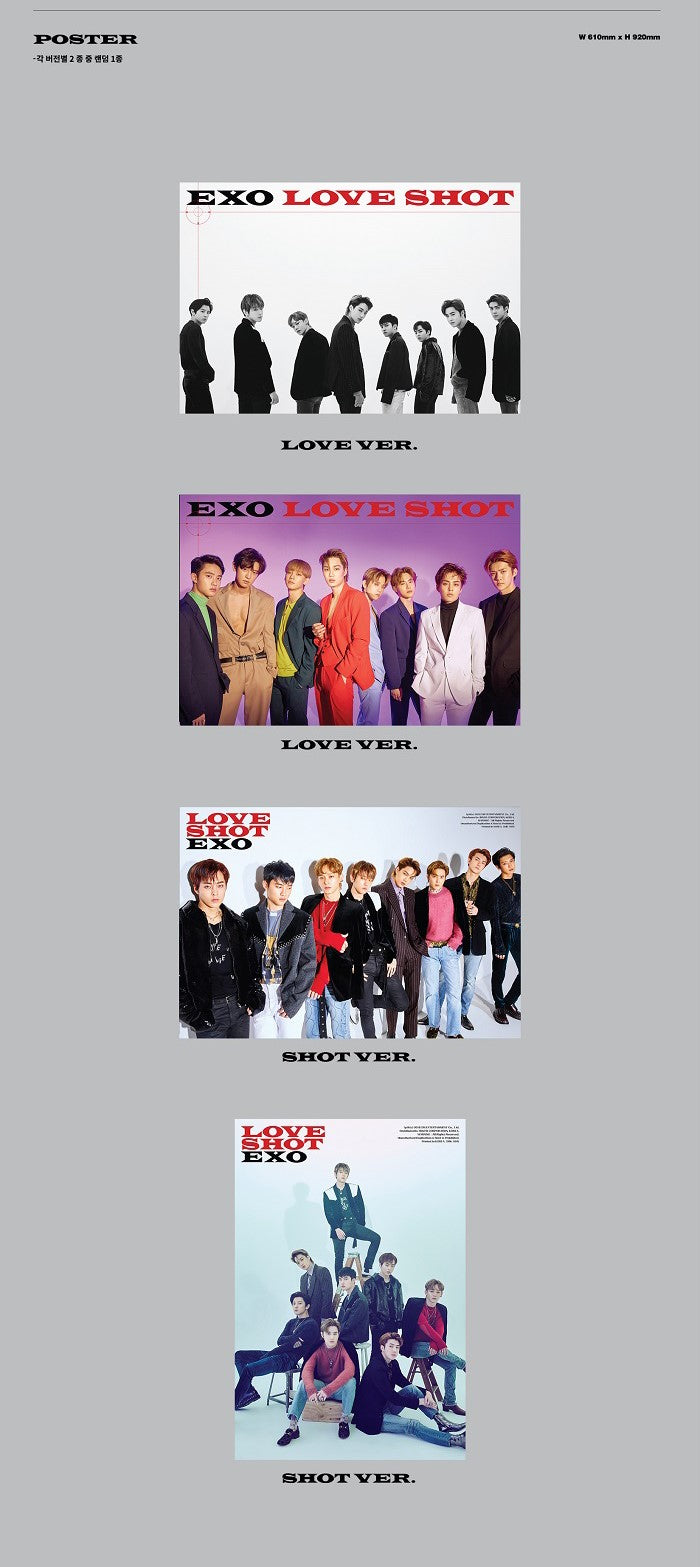 EXO Album Vol. 5 (Repackage) - LOVE SHOT (Random) [Reprint]