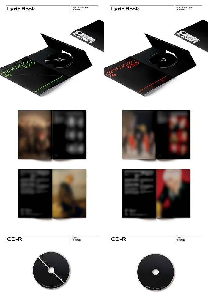EXO Album Vol. 6 - OBSESSION (EXO & X-EXO Ver.) (Random)