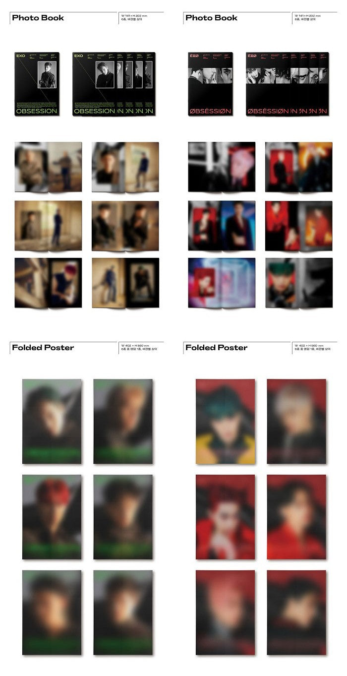 EXO Album Vol. 6 - OBSESSION (EXO & X-EXO Ver.) (Random)