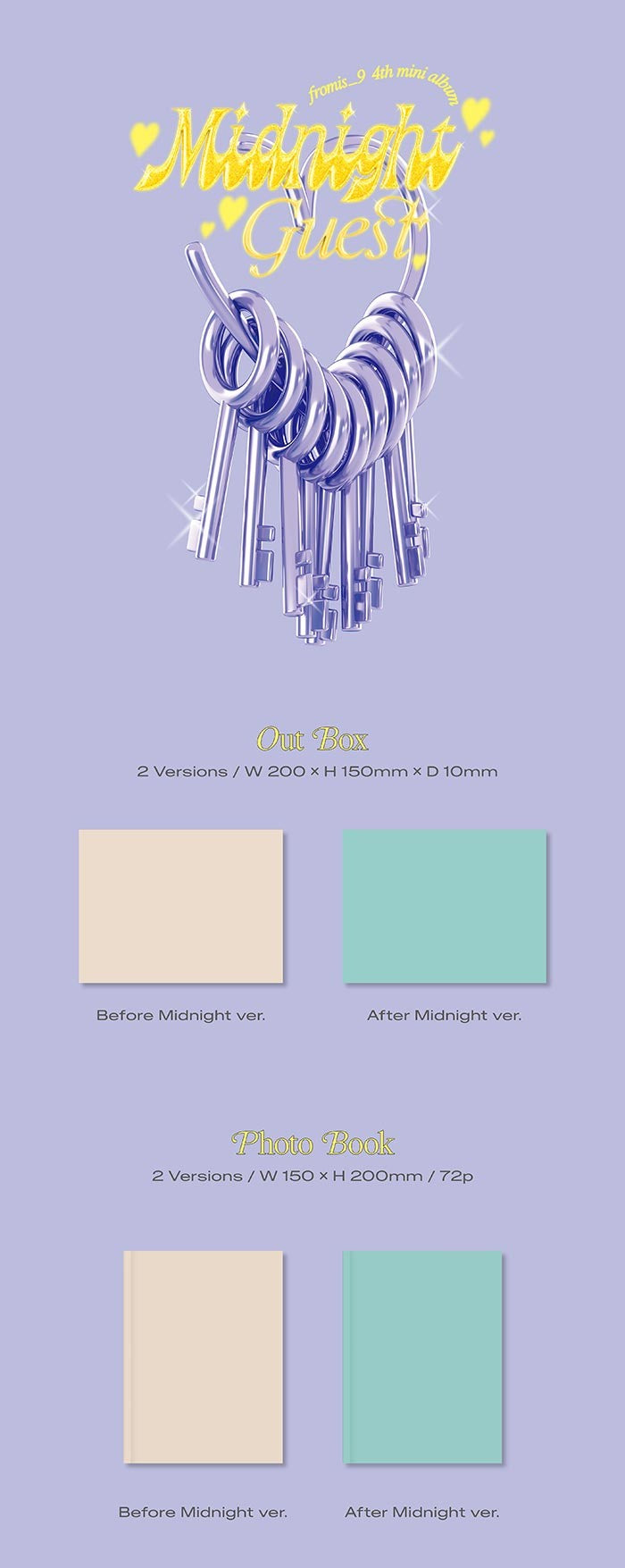 fromis_9 Mini Album Vol. 4 - Midnight Guest (Random)