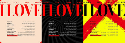 (G)I-DLE Mini Album Vol. 5 - I LOVE (Random)