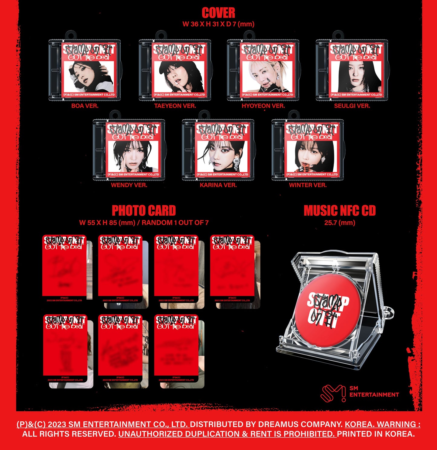 GOT the beat Mini Album Vol. 1 - Stamp On It (SMini Ver.) (Random)