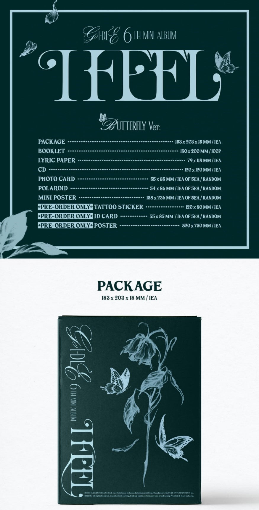 (G)I-DLE Mini Album Vol. 6 - I feel (Random)