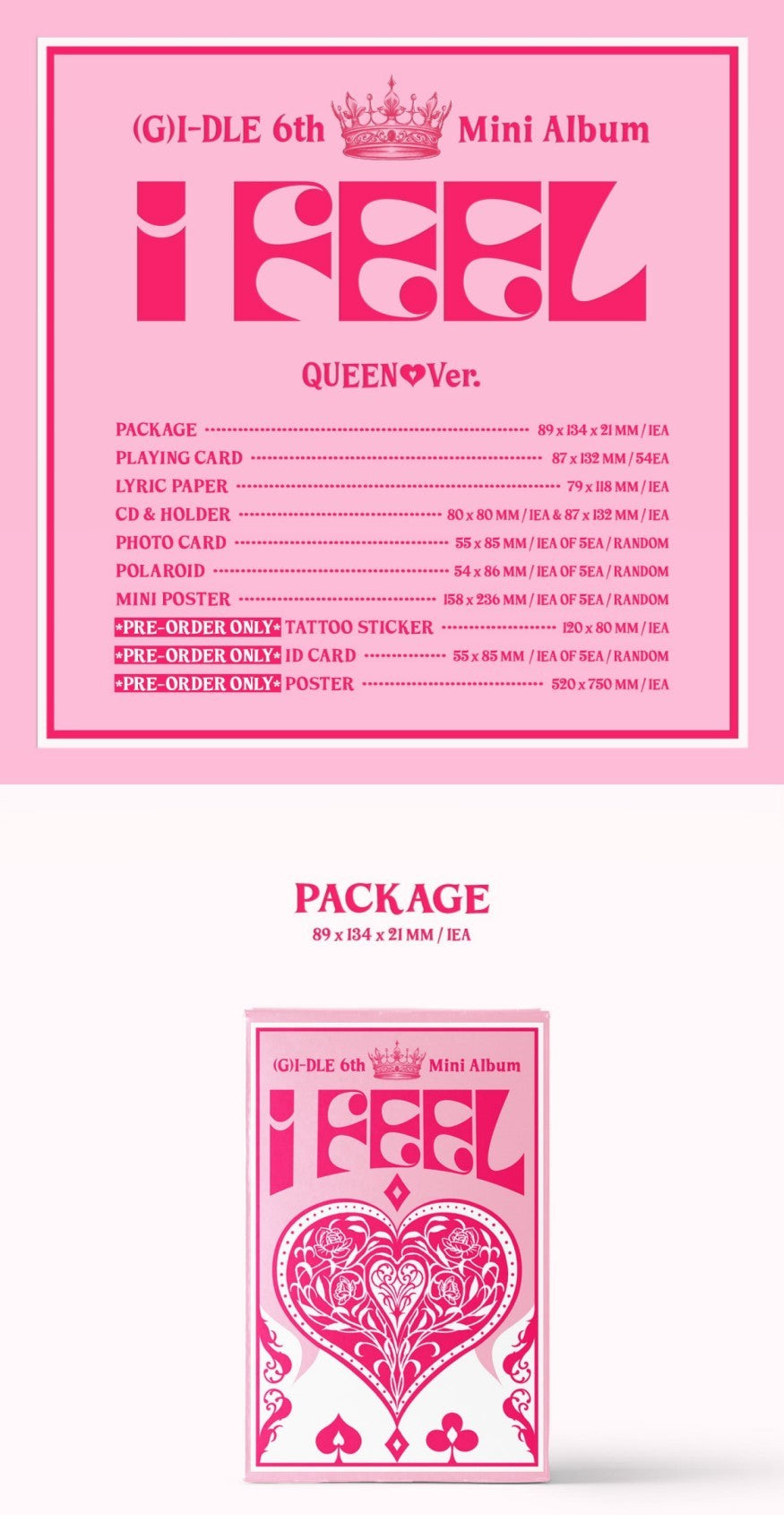 (G)I-DLE Mini Album Vol. 6 - I feel (Random)