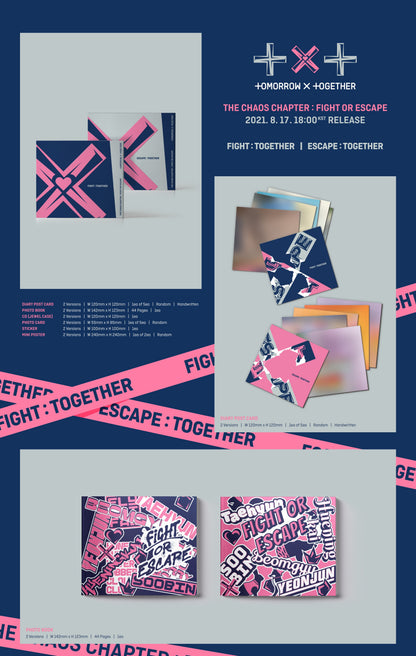 TXT - The Chaos Chapter : FIGHT OR ESCAPE (TOGETHER Ver.) (Random)