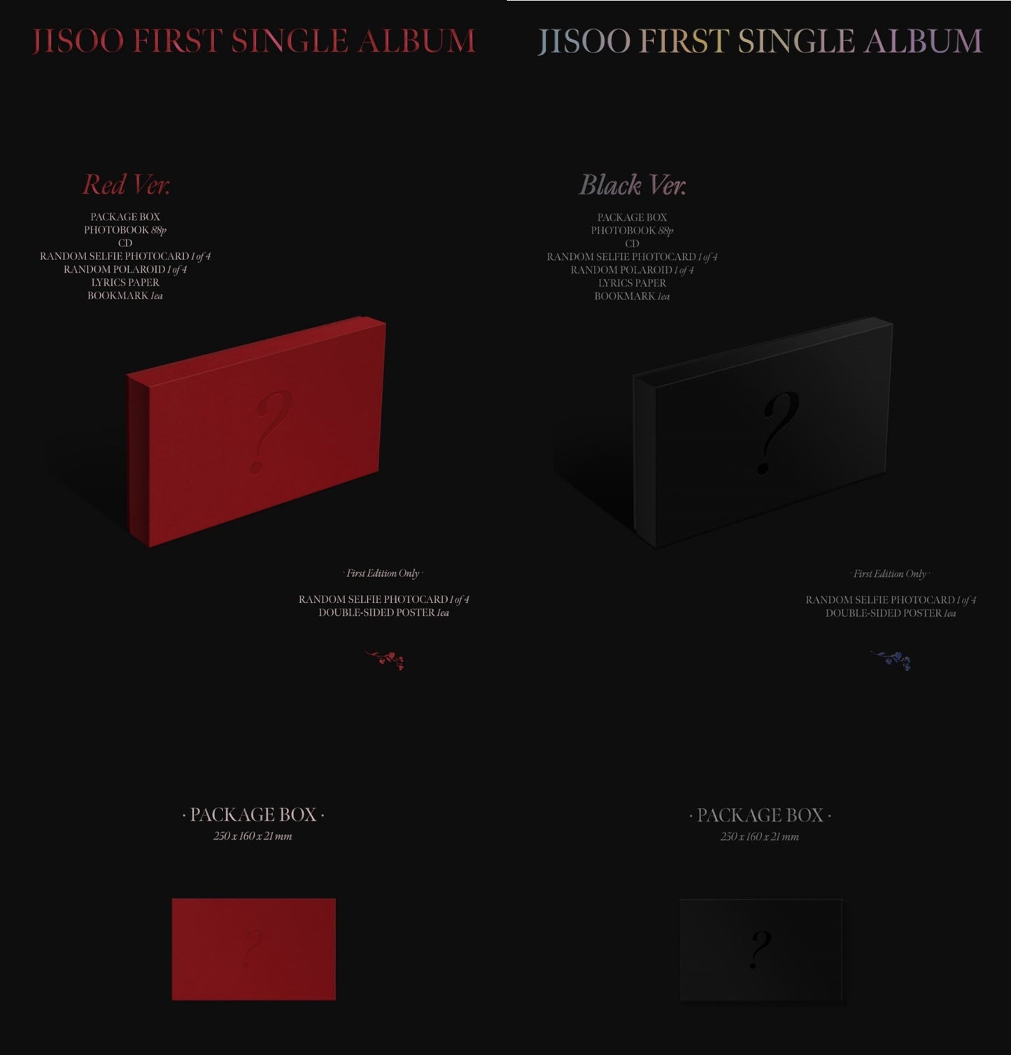 JISOO - 1st SINGLE ALBUM (Random)