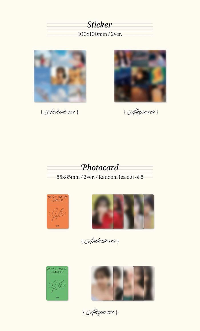 JO YURI Mini Album Vol. 1 - Op.22 Y-Waltz : in Major (Random)