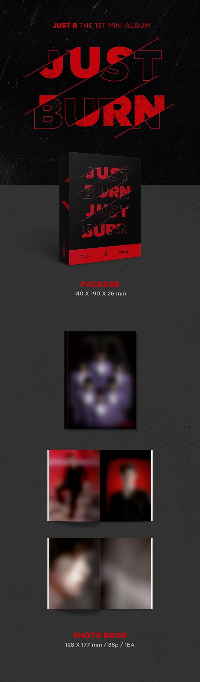 JUST B Mini Album Vol. 1 - JUST BURN