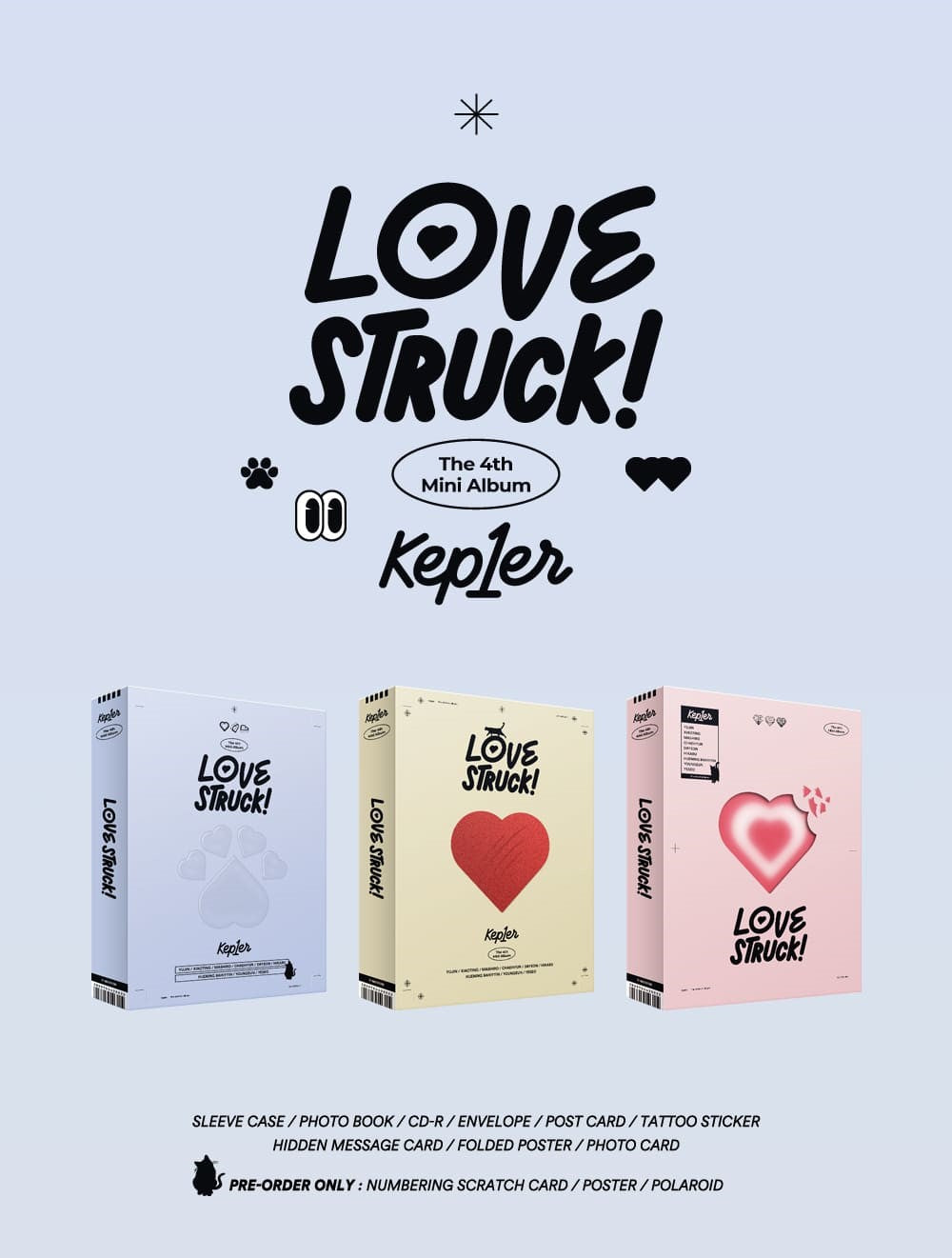 Kep1er Mini Album Vol. 4 - LOVESTRUCK! (Random)