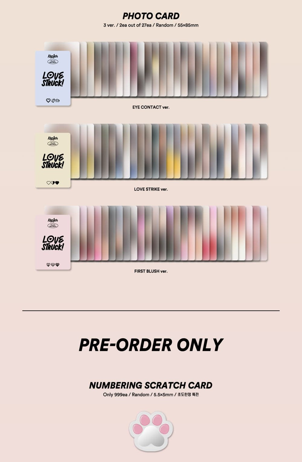 Kep1er Mini Album Vol. 4 - LOVESTRUCK! (Random)