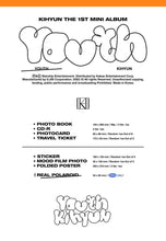 Load image into Gallery viewer, KIHYUN Mini Album Vol. 1 - YOUTH (Random)
