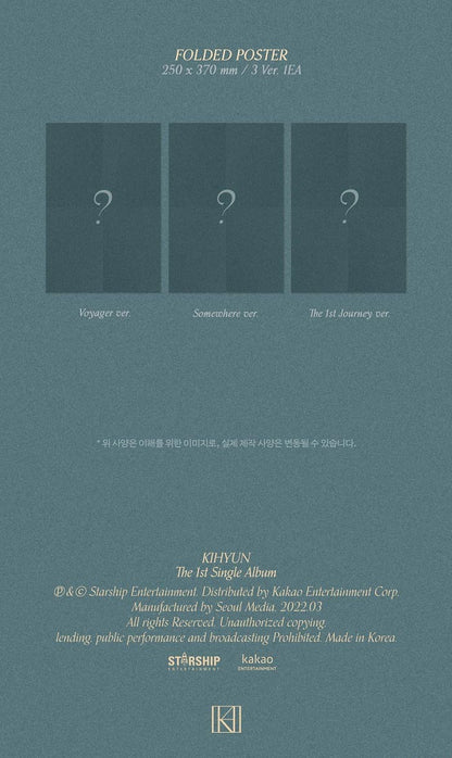 KIHYUN Single Album Vol. 1 - VOYAGER (Random)