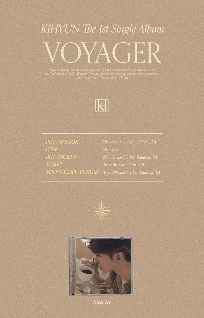 KIHYUN Single Album Vol. 1 - VOYAGER (Jewel Ver.)